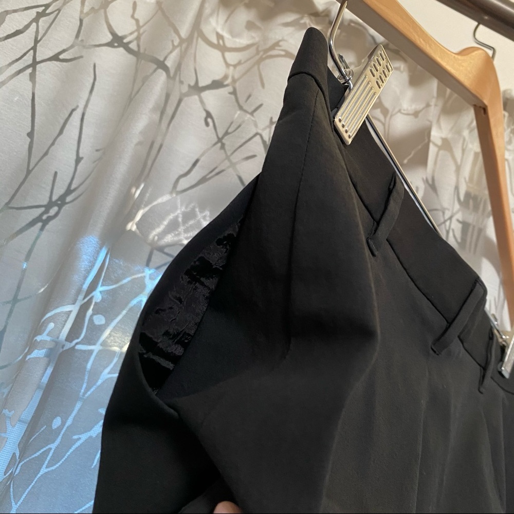 Jill Sander all black cotton dress pants trousers slacks - Picture 7 of 13